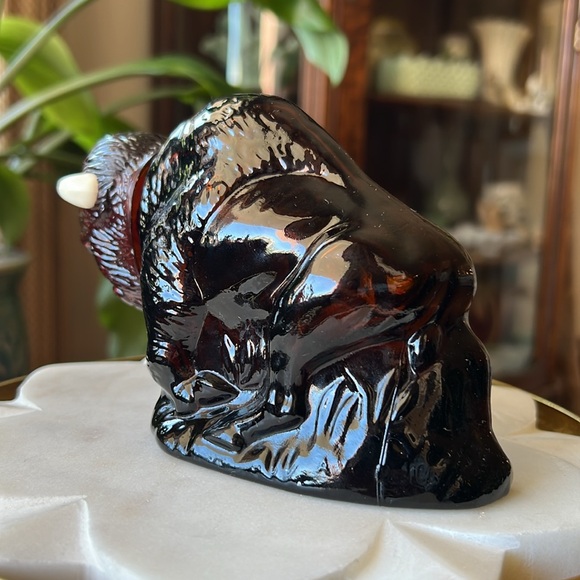 Vintage Avon American Buffalo Wild Country After Shave Decanter Glass Bottle - Picture 7 of 13